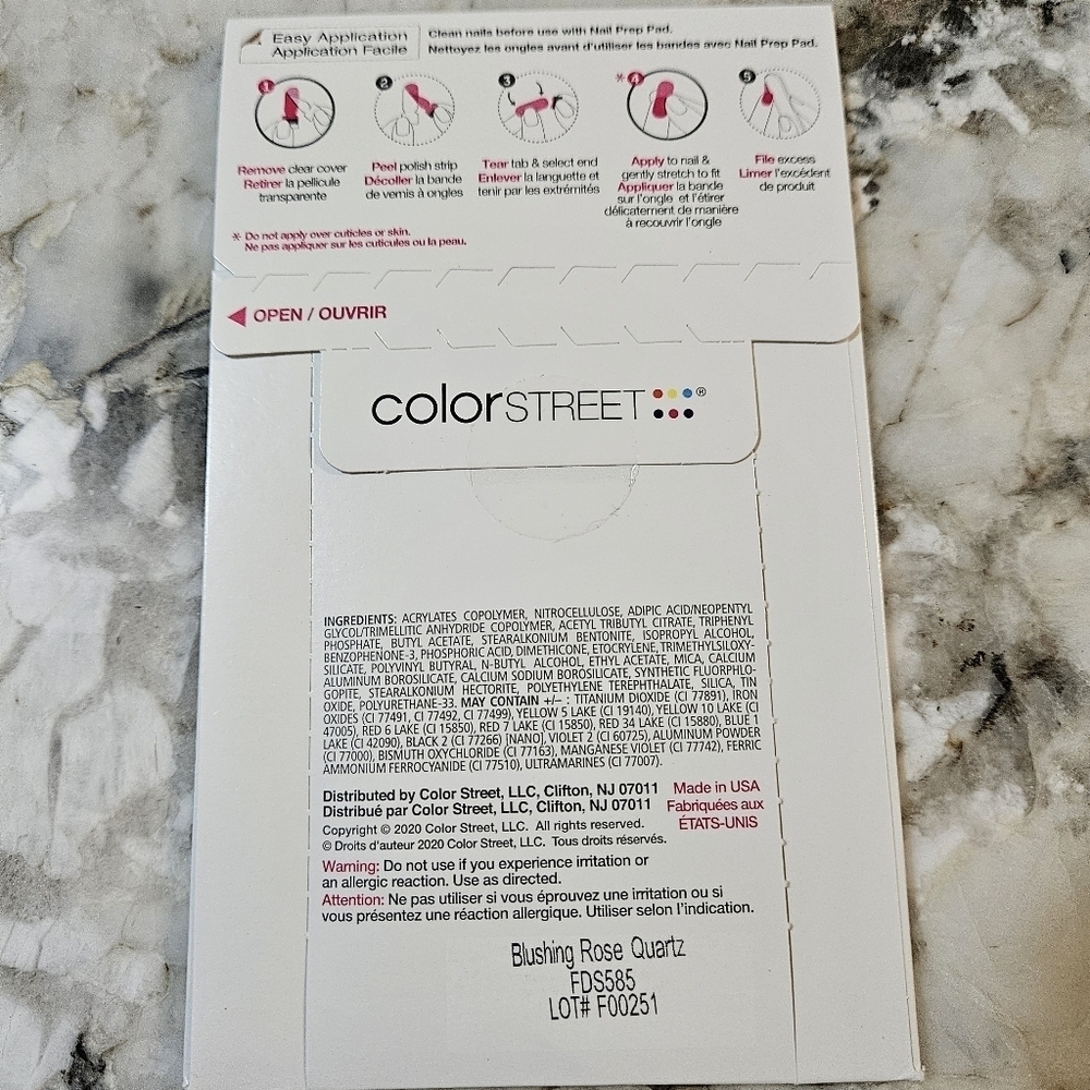 Color Street Nail Polish Strips-Retired-Blushing Rose Quartz - Picture 3 of 3